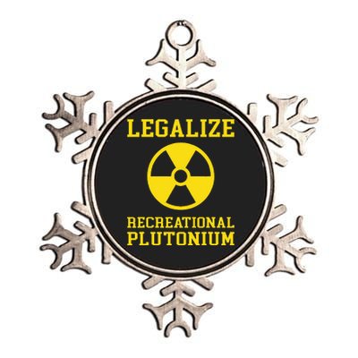 Legalize Recreational Plutonium Metallic Star Ornament