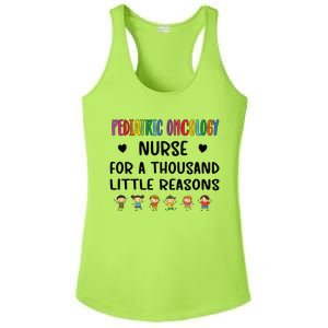 Litte Reasons Pediatric Oncology Nurse Appreciation Funny Gift Ladies PosiCharge Competitor Racerback Tank