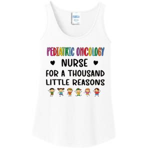 Litte Reasons Pediatric Oncology Nurse Appreciation Funny Gift Ladies Essential Tank