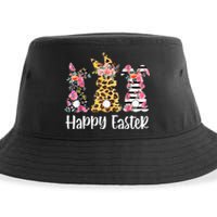 Leopard Rabbit Plaid Floral Easter Bunny Sustainable Bucket Hat