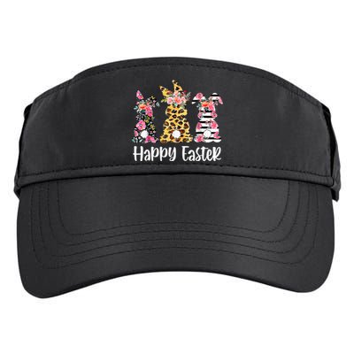 Leopard Rabbit Plaid Floral Easter Bunny Adult Drive Performance Visor