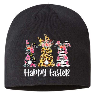 Leopard Rabbit Plaid Floral Easter Bunny Sustainable Beanie