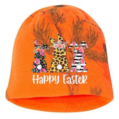 Leopard Rabbit Plaid Floral Easter Bunny Kati - Camo Knit Beanie