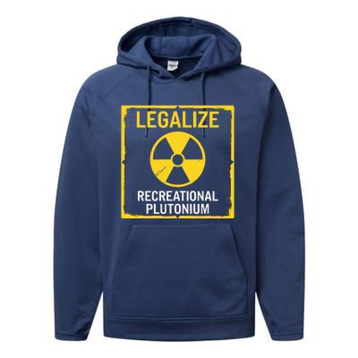 Legalize Recreational Plutonium Performance Fleece Hoodie