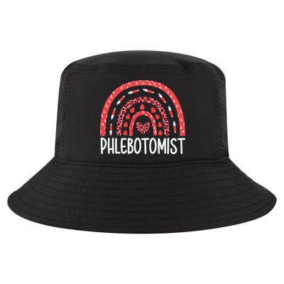 Leopard Rainbow Phlebotomist Phlebotomy Technician Tech RN Cool Comfort Performance Bucket Hat
