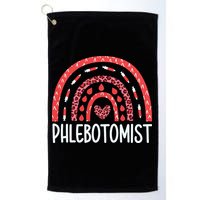 Leopard Rainbow Phlebotomist Phlebotomy Technician Tech RN Golf Towel