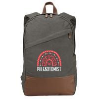 Leopard Rainbow Phlebotomist Phlebotomy Technician Tech RN Cotton Canvas Backpack