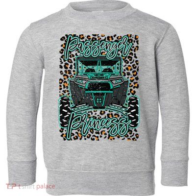 Leopard Rzr Passenger Princess Offroad Mud Up SXS Adventure  Toddler Sweatshirt