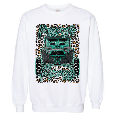 Leopard Rzr Passenger Princess Offroad Mud Up SXS Adventure  Garment-Dyed Sweatshirt
