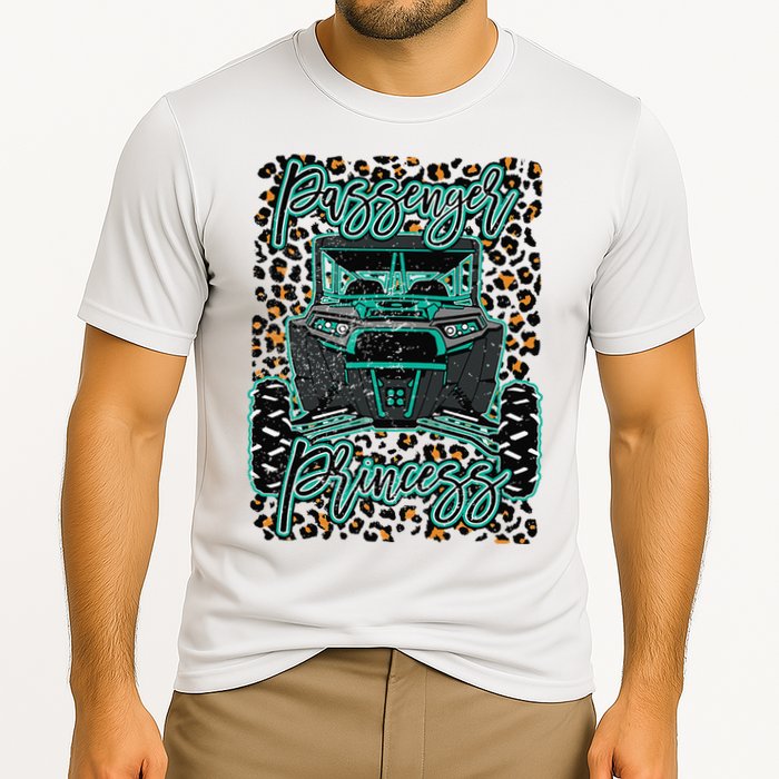 Leopard Rzr Passenger Princess Offroad Mud Up SXS Adventure  Cooling Performance Crew T-Shirt