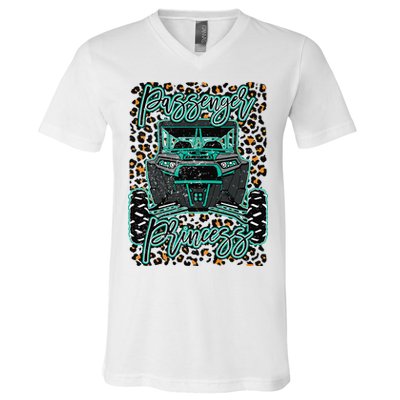 Leopard Rzr Passenger Princess Offroad Mud Up SXS Adventure  V-Neck T-Shirt
