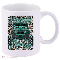 Leopard Rzr Passenger Princess Offroad Mud Up SXS Adventure  11oz C Handle Ceramic Mug