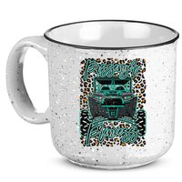 Leopard Rzr Passenger Princess Offroad Mud Up SXS Adventure  15oz Campfire Ceramic Mug