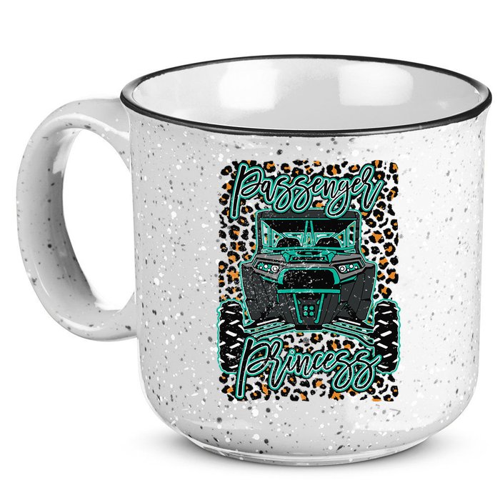 Leopard Rzr Passenger Princess Offroad Mud Up SXS Adventure  15oz Campfire Ceramic Mug