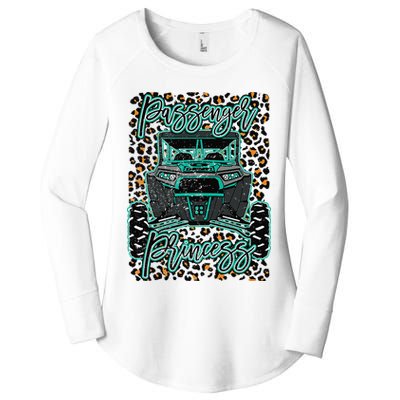 Leopard Rzr Passenger Princess Offroad Mud Up SXS Adventure  Women's Perfect Tri Tunic Long Sleeve Shirt
