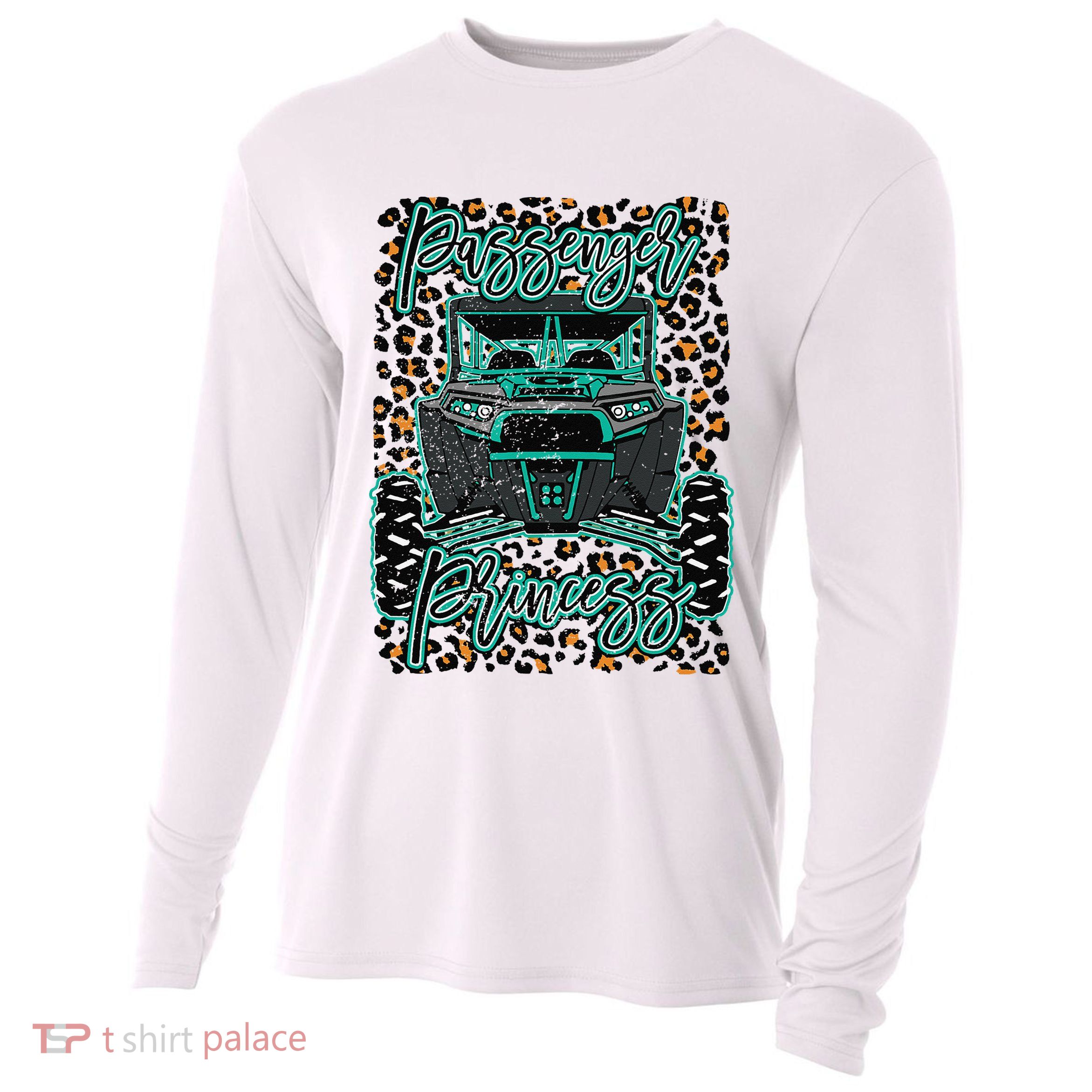 Leopard Rzr Passenger Princess Offroad Mud Up SXS Adventure  Cooling Performance Long Sleeve Crew