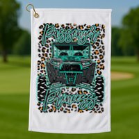 Leopard Rzr Passenger Princess Offroad Mud Up SXS Adventure  Golf Towel