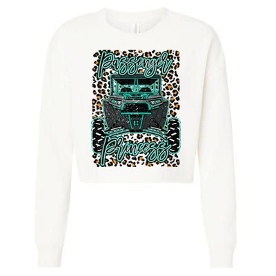 Leopard Rzr Passenger Princess Offroad Mud Up SXS Adventure  Cropped Pullover Crew