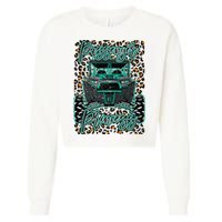 Leopard Rzr Passenger Princess Offroad Mud Up SXS Adventure  Cropped Pullover Crew