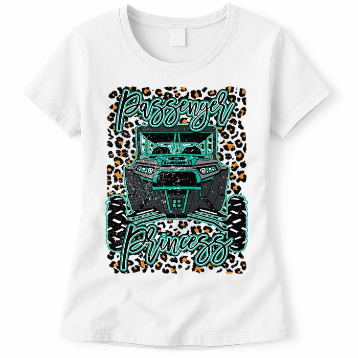 Leopard Rzr Passenger Princess Offroad Mud Up SXS Adventure  Womens T-Shirt