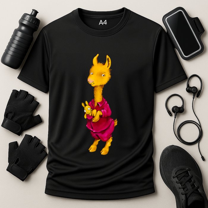 Llama Red Pajama Cooling Performance Crew T-Shirt