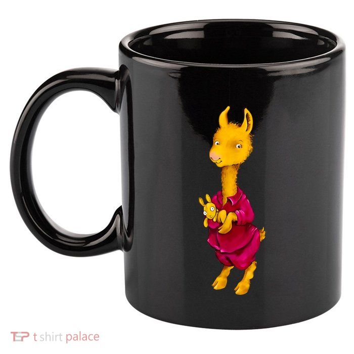 Llama Red Pajama 11oz C Handle Ceramic Mug