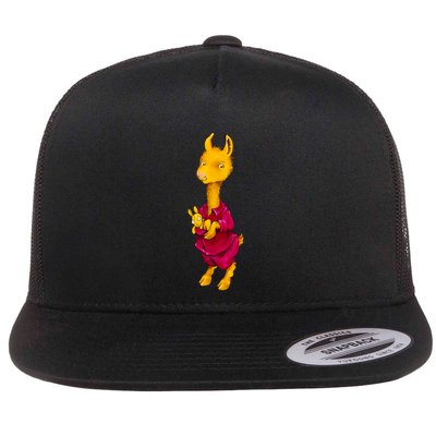Llama Red Pajama Flatbill Hat