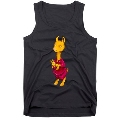 Llama Red Pajama Tank Top