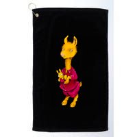 Llama Red Pajama Golf Towel