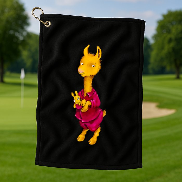 Llama Red Pajama Golf Towel