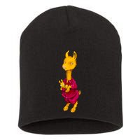 Llama Red Pajama Short Acrylic Beanie