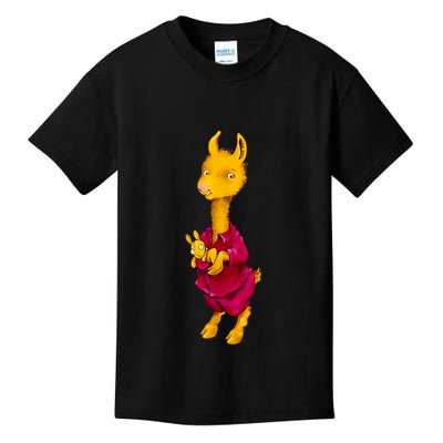 Llama Red Pajama Kids T-Shirt