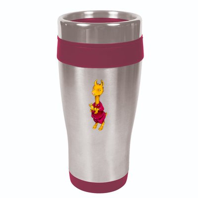 Llama Red Pajama 16oz Travel Tumbler