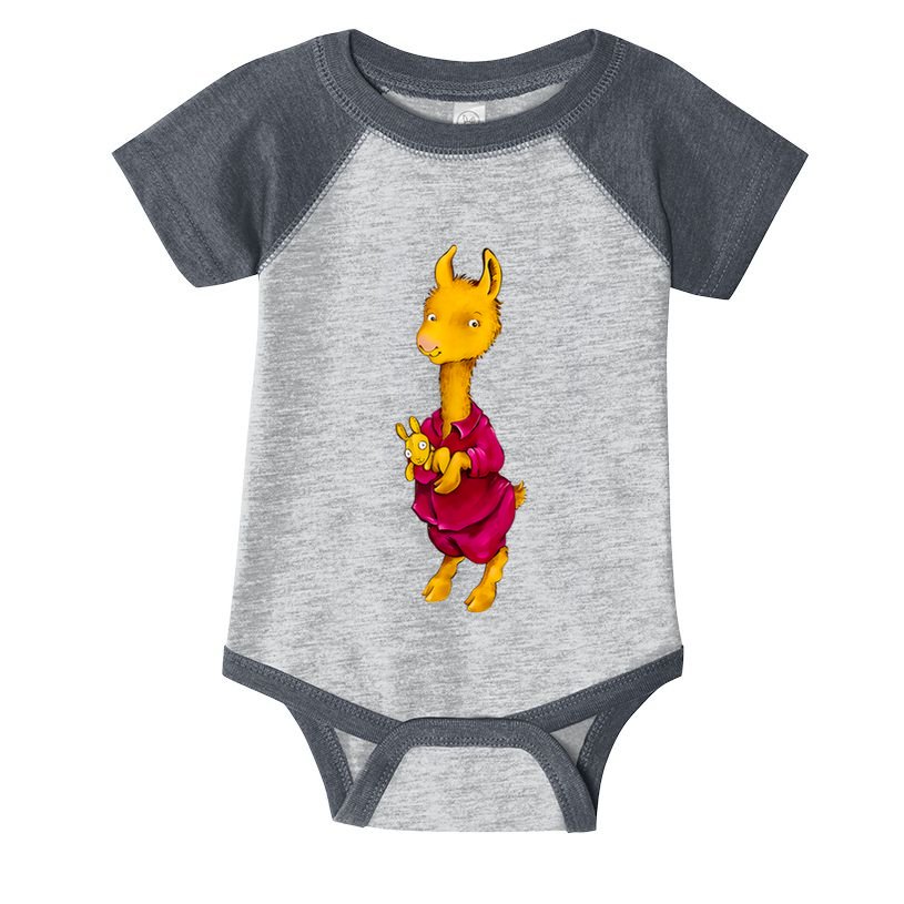 Llama Red Pajama Infant Baby Jersey Bodysuit