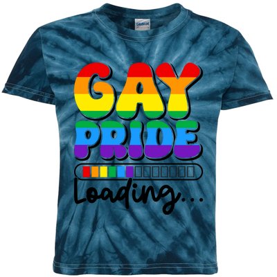 LGBT Retro Pride T Design Kids Tie-Dye T-Shirt