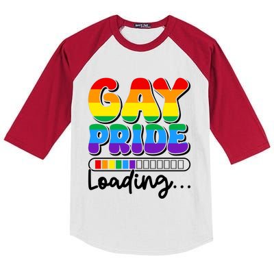 LGBT Retro Pride T Design Kids Colorblock Raglan Jersey