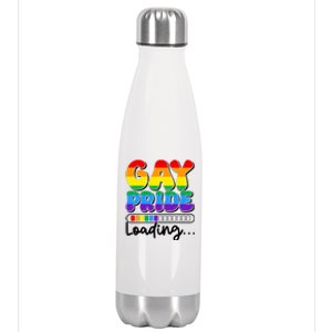 LGBT Retro Pride T Design Stainless Steel Insulated Water Bottle