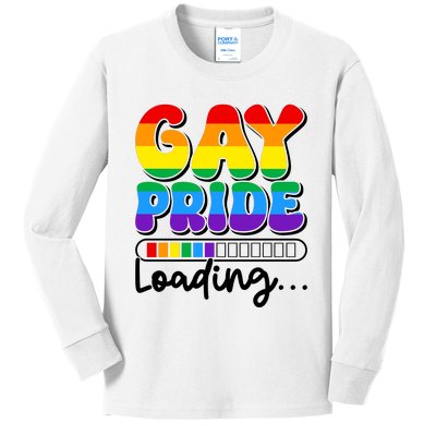 LGBT Retro Pride T Design Kids Long Sleeve Shirt