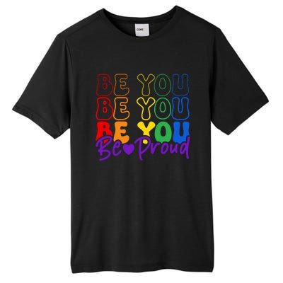 LGBT Retro Pride T Design Tall Fusion ChromaSoft Performance T-Shirt