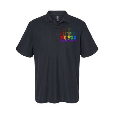 LGBT Retro Pride T Design Softstyle Adult Sport Polo