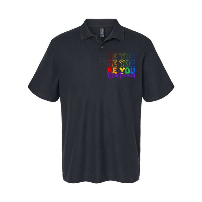 LGBT Retro Pride T Design Softstyle Adult Sport Polo