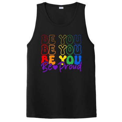 LGBT Retro Pride T Design PosiCharge Competitor Tank