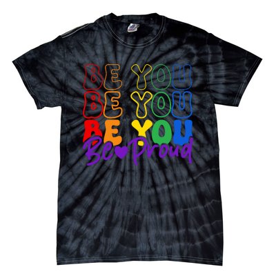 LGBT Retro Pride T Design Tie-Dye T-Shirt