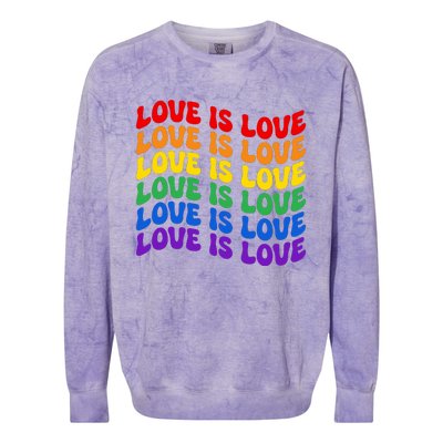 LGBT Retro Pride T Design Colorblast Crewneck Sweatshirt