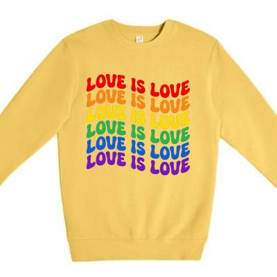 LGBT Retro Pride T Design Premium Crewneck Sweatshirt