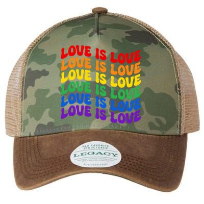 LGBT Retro Pride T Design Legacy Tie Dye Trucker Hat