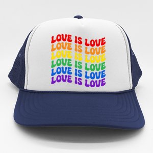 LGBT Retro Pride T Design Trucker Hat