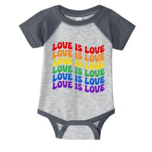 LGBT Retro Pride T Design Infant Baby Jersey Bodysuit