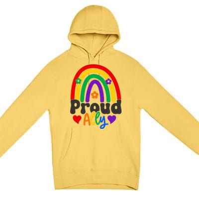 LGBT Retro Pride T Design Premium Pullover Hoodie