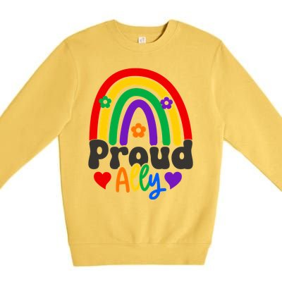 LGBT Retro Pride T Design Premium Crewneck Sweatshirt